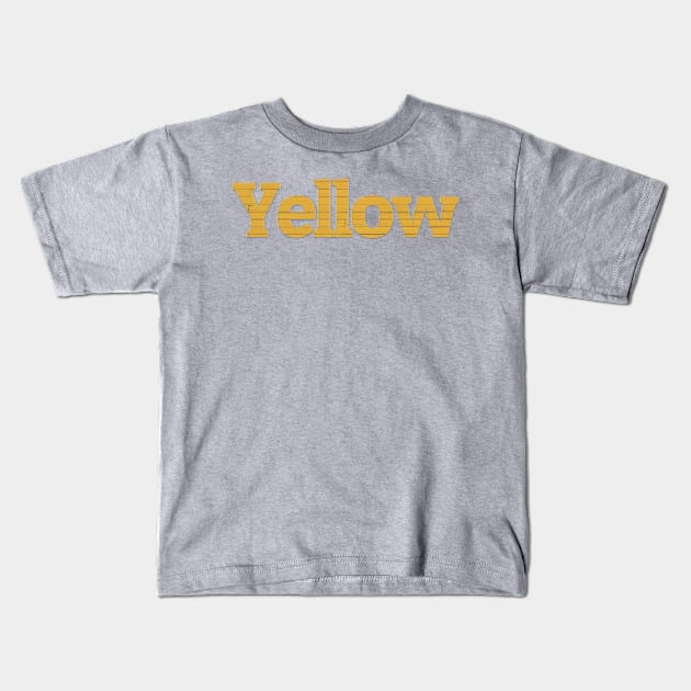 Yellow Kids T-Shirt by afternoontees